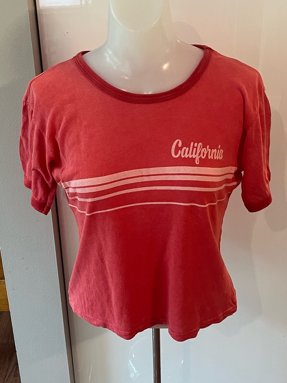 John Galt California Graphic Tee One Size Red Retro Stripe Y2K
Brandy Melville